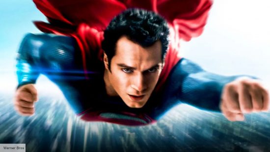 Henry Cavill in Man of Steel as Superman flying
