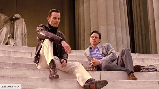 James McAvoy and Michael Fassbender in X-Men