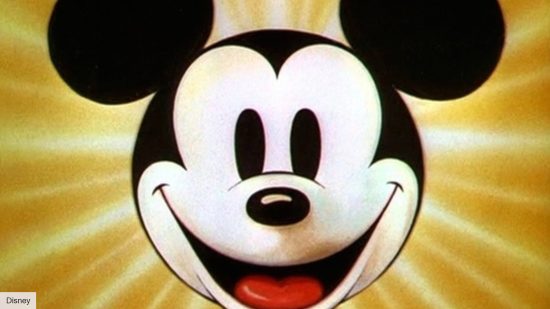 Mickey Mouse: a close up of a cartoon Mickey Mouse head