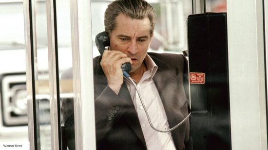 Robert De Niro in Goodfellas holding a phone