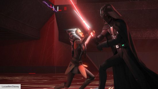 The best Star Wars scenes: Ahsoka Tano and Darth Vader in Star Wars Rebels