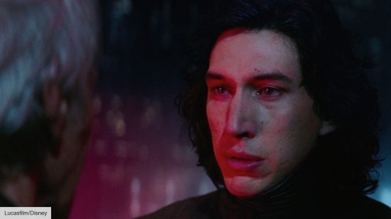 The best Star Wars scenes: Adam Driver as Kylo Ren in The Force Awakens