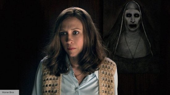 The Conjuring 4 release date: Lorraine Warren standing in front of a painting of The Nun