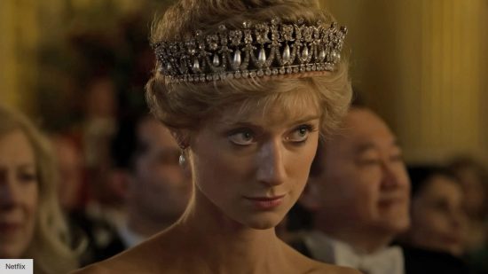 The Crown season 6 release date: a close up of Princess Diana in the Netflix TV series The Crown