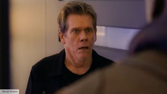 What movie was Kevin Bacon watching in the Guardians Holiday Special?