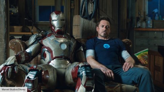 Robery Downey Jr as Tony Stark in Iron Man 3