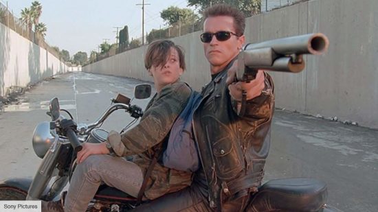 Best James Cameron movies: Edward Furlong and Arnold Schwarzenegger in Terminator 2