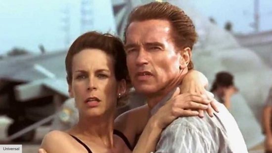 Best James Cameron movies: Arnold Schwarzenegger and Jamie Lee Curtis in True Lies