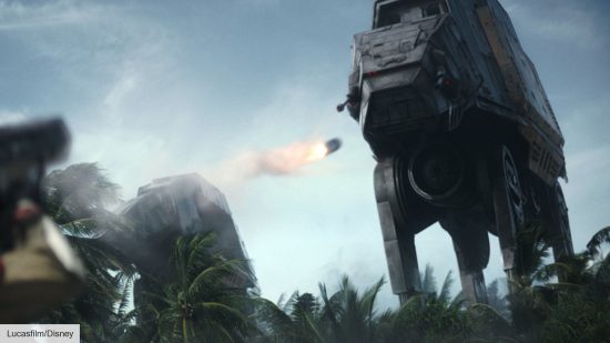 An AT-AT in Rogue One: A Star Wars Story