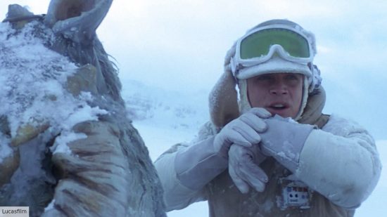 best alternative Christmas movies: Star Wars movie Empire Strikes Back Luke on Tauntaun on Hoth