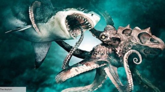 best shark movies: shark and octopus in Mega Shark Versus Giant Octopus