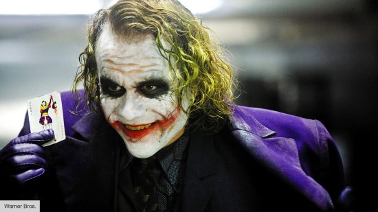 Christopher Nolan movies ranked: Heath Ledger as Joker in The Dark Knight