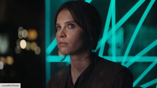 Felicity Jones as Jyn Erso in Rogue One: A Star Wars Story