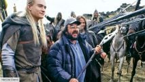 Peter Jackson on the set of the Lord of the Rings