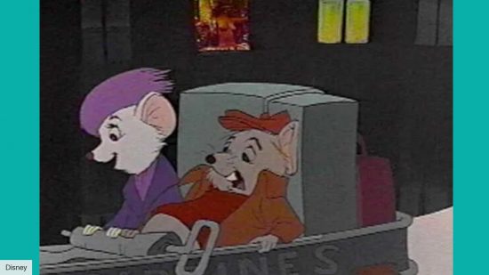 A screenshot of the recalled easter egg in The Rescuers 