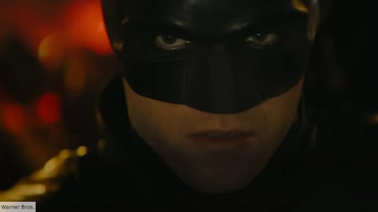 Robert Pattinson as the Batman in The Batman car chase