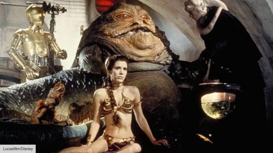 The best Star Wars costumes: Carrie Fisher as Princess Leia in Return of the Jedi