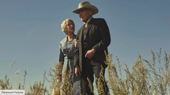 Yellowstone timeline: Helen Mirren and Harrison Ford as Cara and Jacob Dutton in 1923