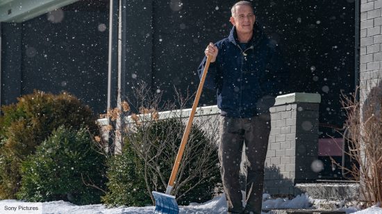 A Man Called Otto review: Otto shovelling snow 