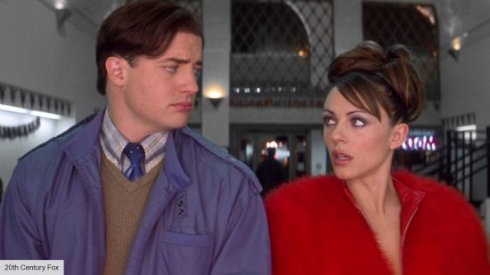 The best Brendan Fraser movies: Brendan Fraser and Elizabeth Hurley as Elliot Richards and The Devil in Bedazzled