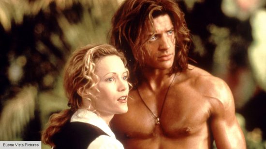 The best Brendan Fraser movies: Brendan Fraser and Leslie Mann as George and Ursula in George of the Jungle