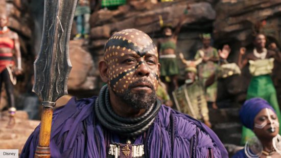 Forrest Whitaker as Zuri in Black Panther