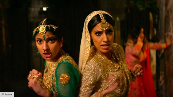 How to watch Polite Society: Ritu Arya as Lena and Priya Kansara as Ria