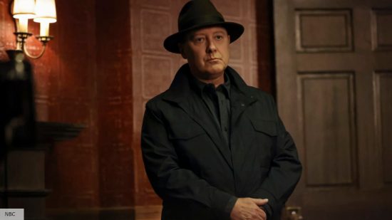 The Blacklist season 10 release date: Red wearing a coat and hat during a meeting 