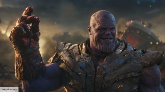 Thanos snaps his fingers in Avengers: Endgame