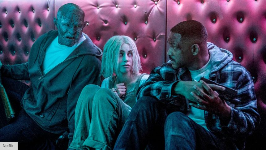 Will Smith, Joel Edgerton, and Lucy Fry in Bright
