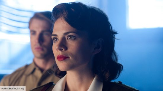 Captain America cast: Hayley Atwell as Peggy Carter in Captain America The First Avenger