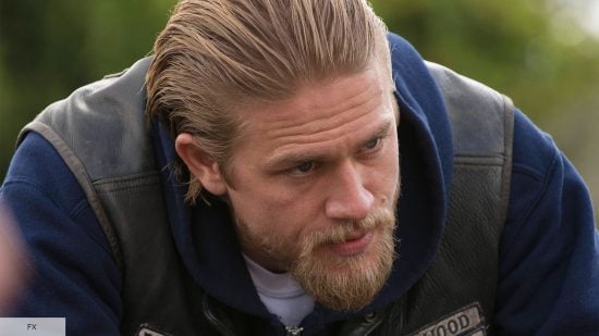 Charlie Hunnam as Jax Teller in Sons of Anarchy