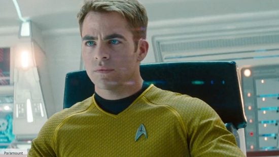 Chris Pine as James T. Kirk in Star Trek