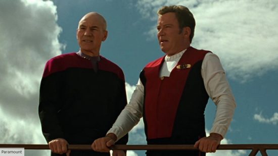 Kirk and Picard in Generations