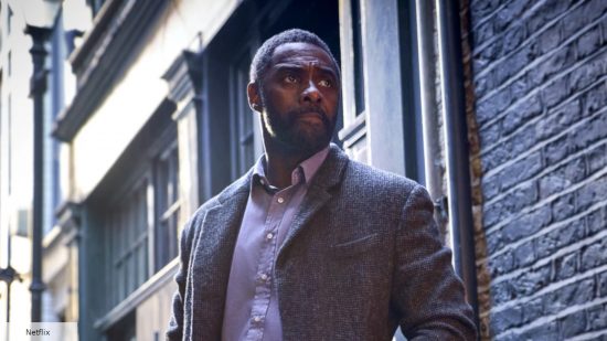 Idris Elba as Luther in Luther: The Fallen Sun