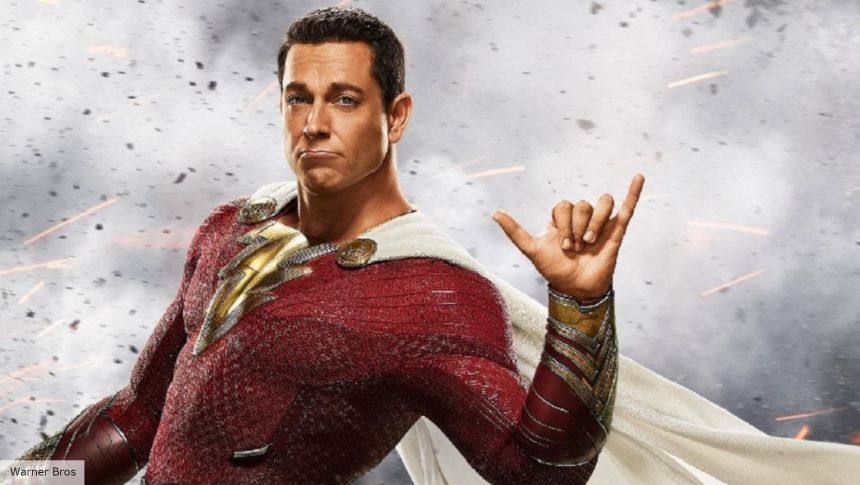 Shazam 2 review: a clos up on the Shazam! Fury of the Gods poster