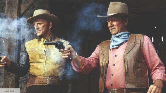 Kirk Douglas and John Wayne in The War Wagon