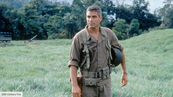 George Clooney in The Thin Red Line