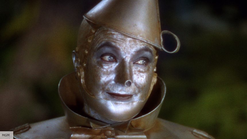 The Tin Man in classic family movie The Wizard of Oz