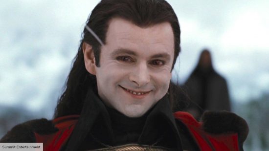 Michael Sheen played vampire movie villain Aro in the Twilight movies