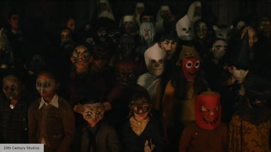 A Haunting in Venice release date: Masked children watch in A Haunting in Venice