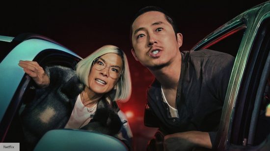 Danny (Steven Yeun) and Amy (Ali Wong) in Beef