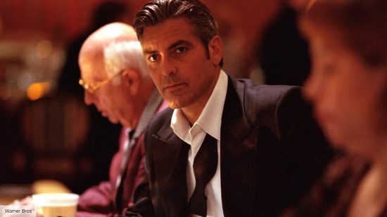 George Clooney as Danny Ocean in the heist movie Ocean's Eleven