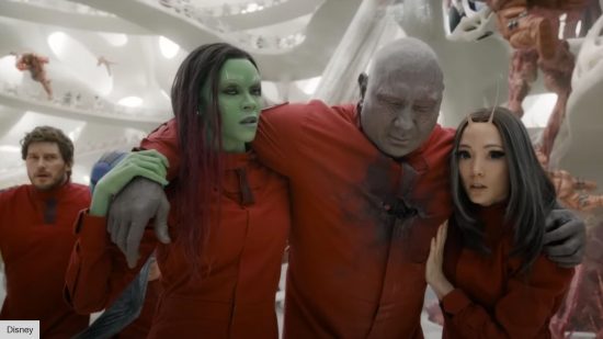 Is Guardians of the Galaxy Vol 3 streaming? Chris Pratt, Zoe Saldana, Dave Bautista, and Pom Klementieff