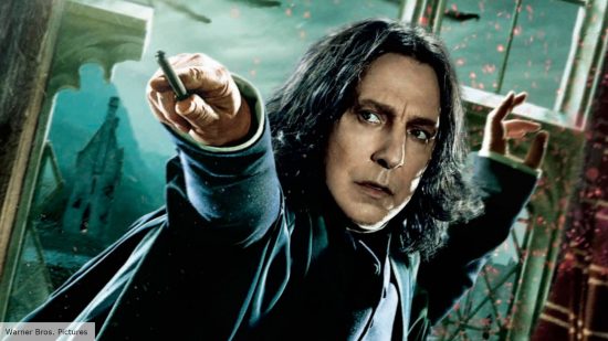 Alan Rickman as Severus Snape in the Harry Potter movies