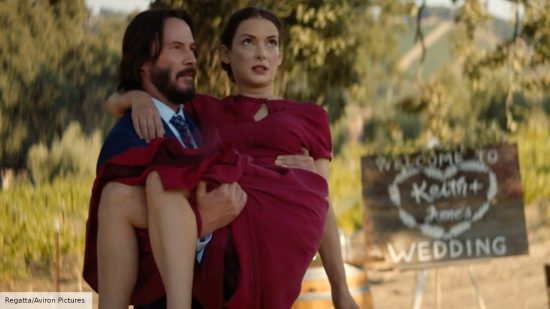 Keanu Reeves and Winona Ryder in comedy movie Destination Wedding