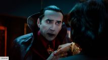 Nicolas Cage as Dracula in the comedy movie Renfield