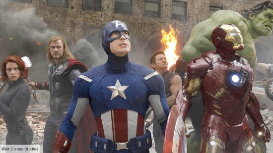 Avengers team assembled in The Avengers