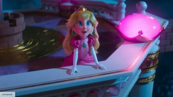 Princess Peach in the Super Mario bros movie