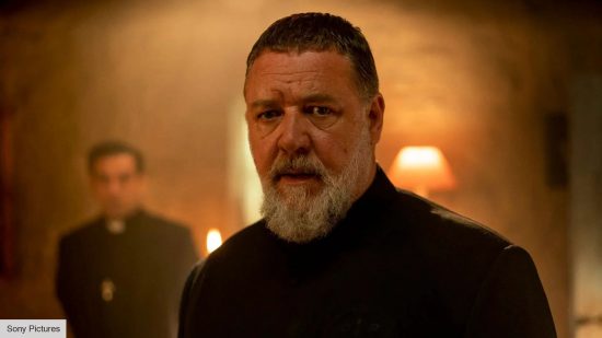 Russell Crowe as Gabriele Amorth in The Pope's Exorcist